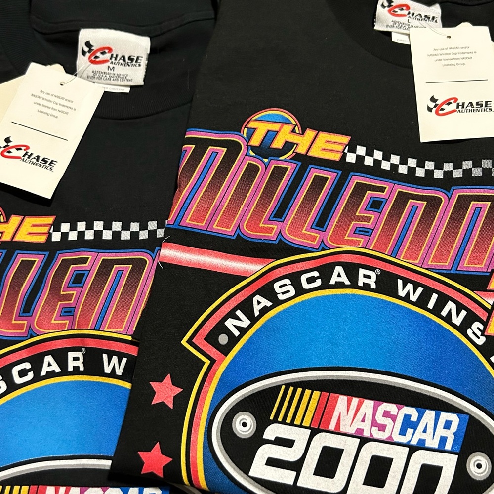 Vintage 2000 NASCAR Winston Cup Millennium tour Chase Authentics T shirt NWT